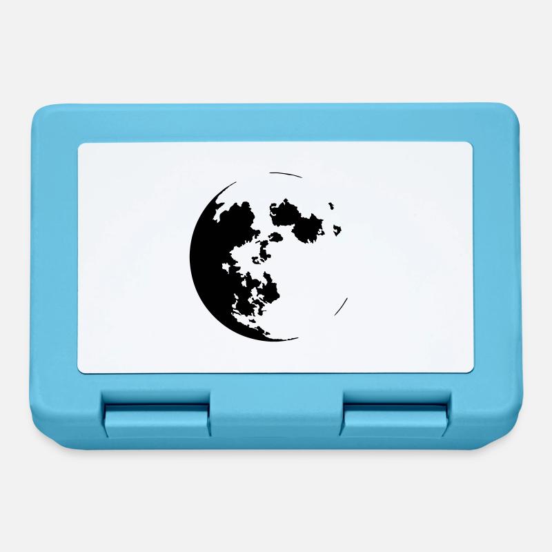 Moon (color customizable) - Lunchbox - sapphire blue