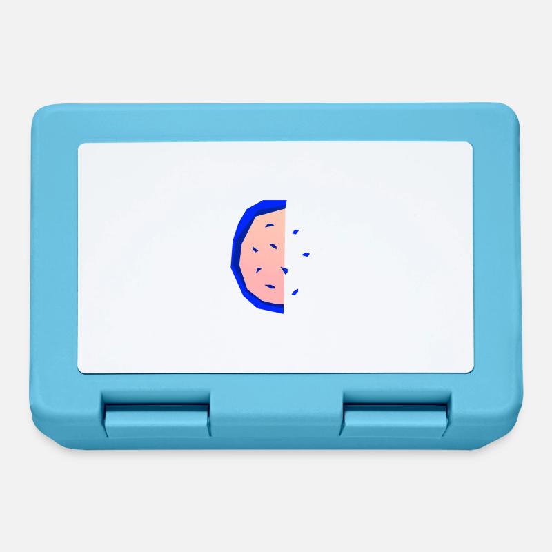 Abstract melon - Lunchbox - sapphire blue