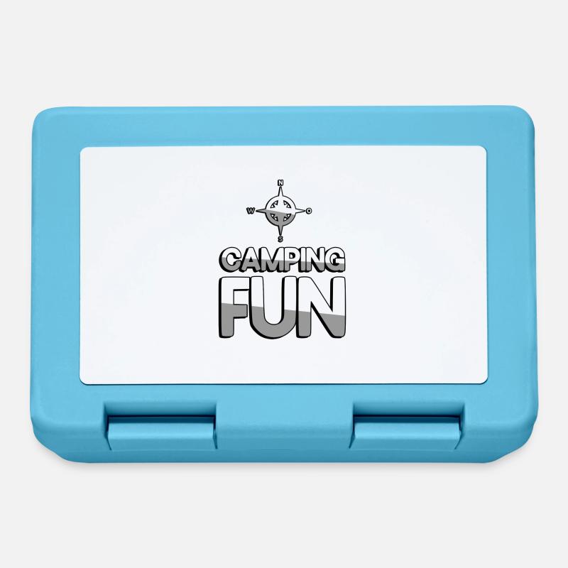 CAMPING FUN + Compass - Camping - Lunchbox - sapphire blue
