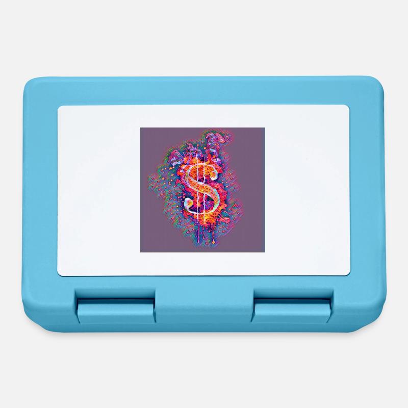 dollar symbole - Boîte à goûter - bleu saphir