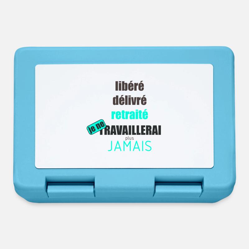 libéré délivré retraité - Boîte à goûter - bleu saphir