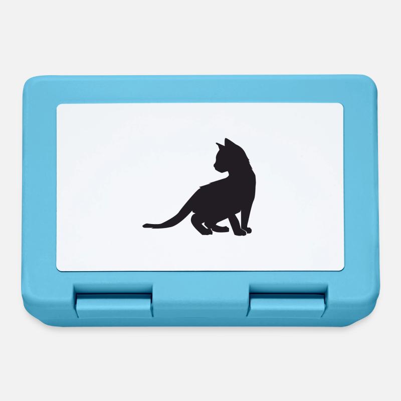 Conception de chaton - Boîte à goûter - bleu saphir