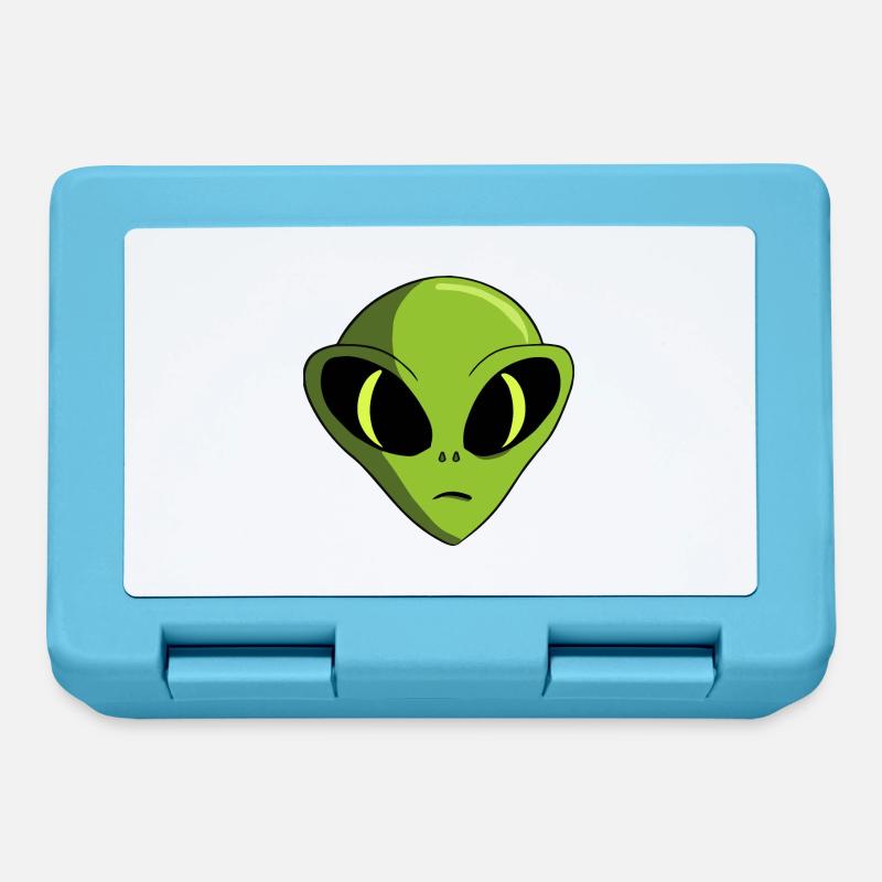 Tête d’extraterrestre - Boîte à goûter - bleu saphir