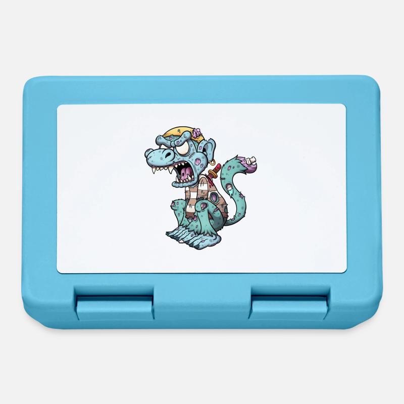 Zombie Pirate Monkey - Lunchbox - sapphire blue