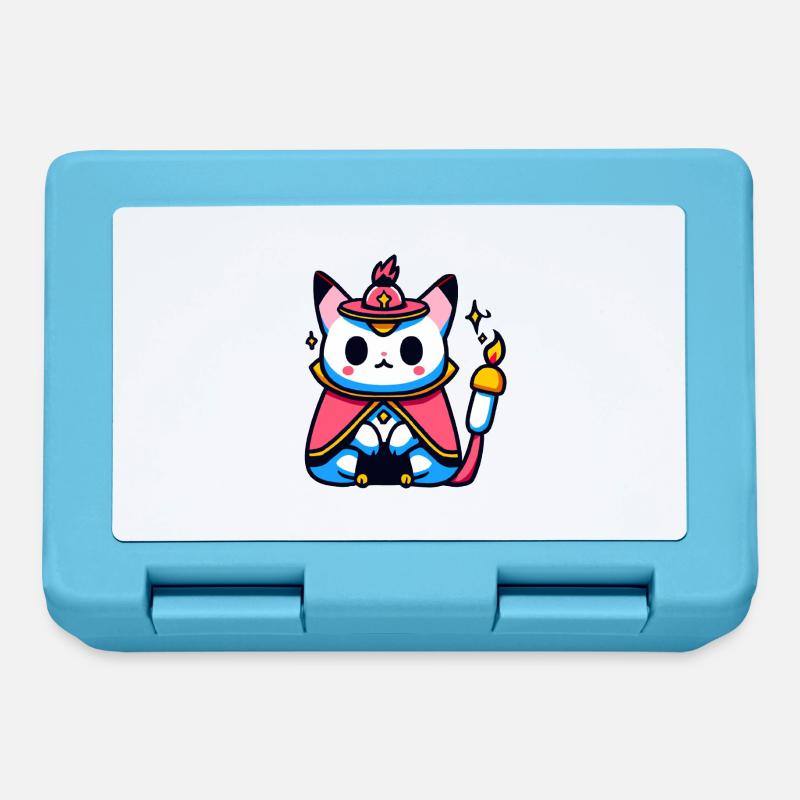 Magic cat - Lunchbox - sapphire blue
