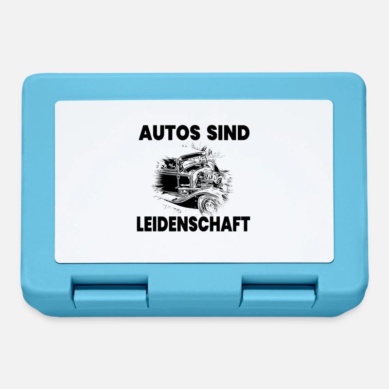 Auto - Brotdose - Saphirblau