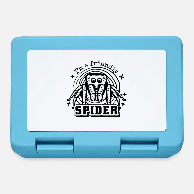I'm a friendly Spider - freundliche Spinne - Lunchbox - sapphire blue