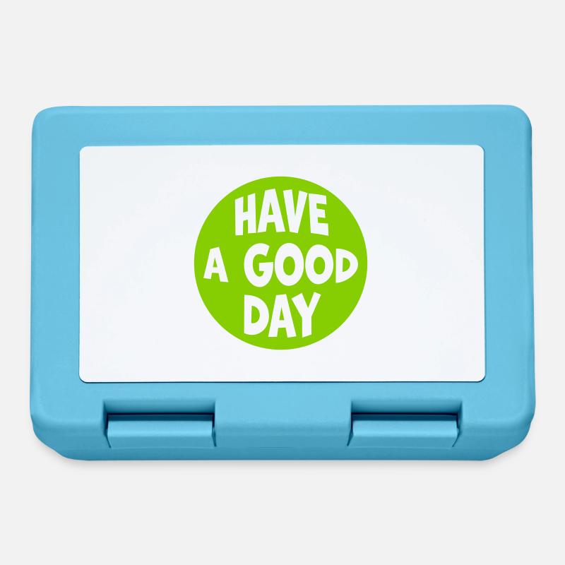 have a good day - Lunchbox - sapphire blue