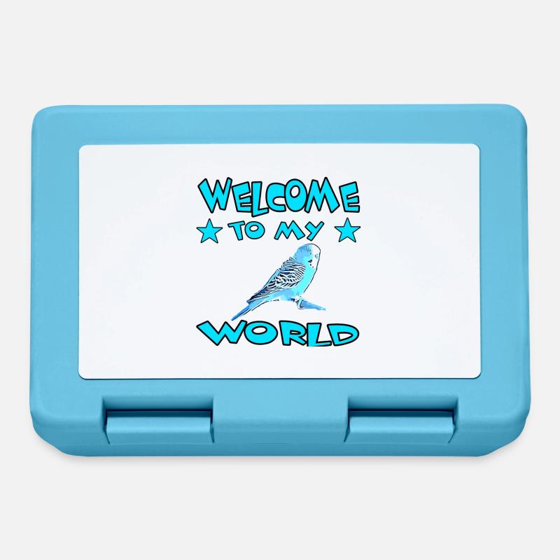 Budgerigar - Lunchbox - sapphire blue