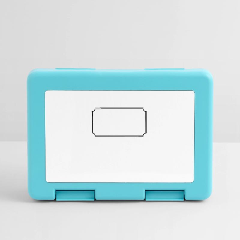 Angular frame in black basic text Lunchbox