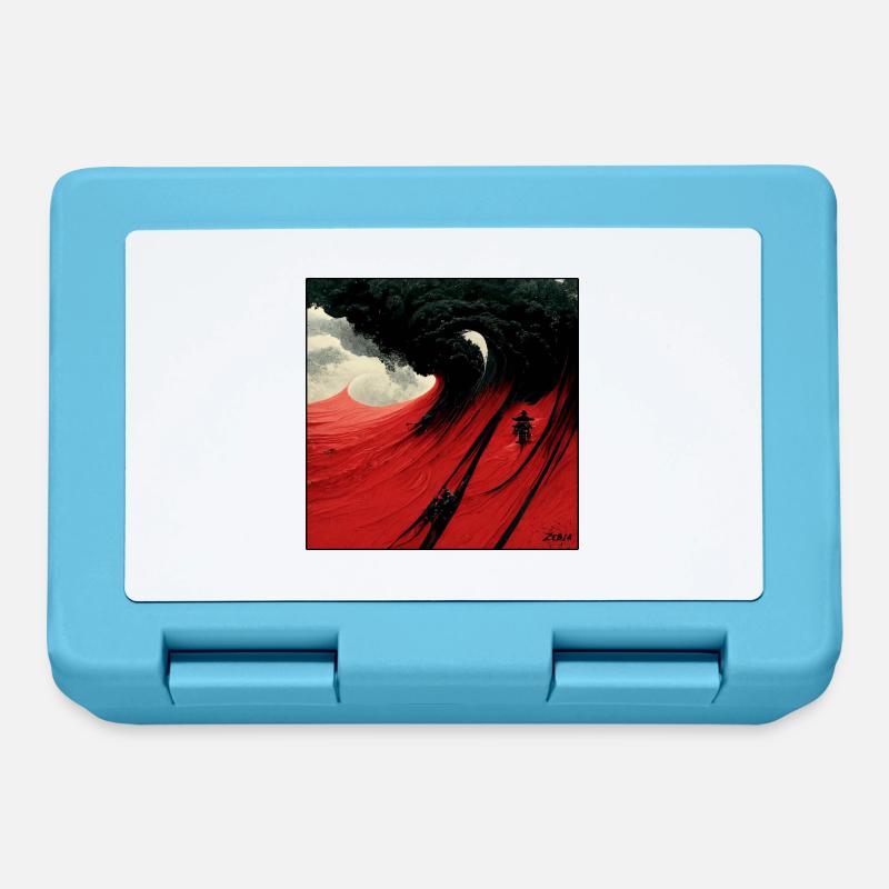 red sky - Boîte à goûter - bleu saphir