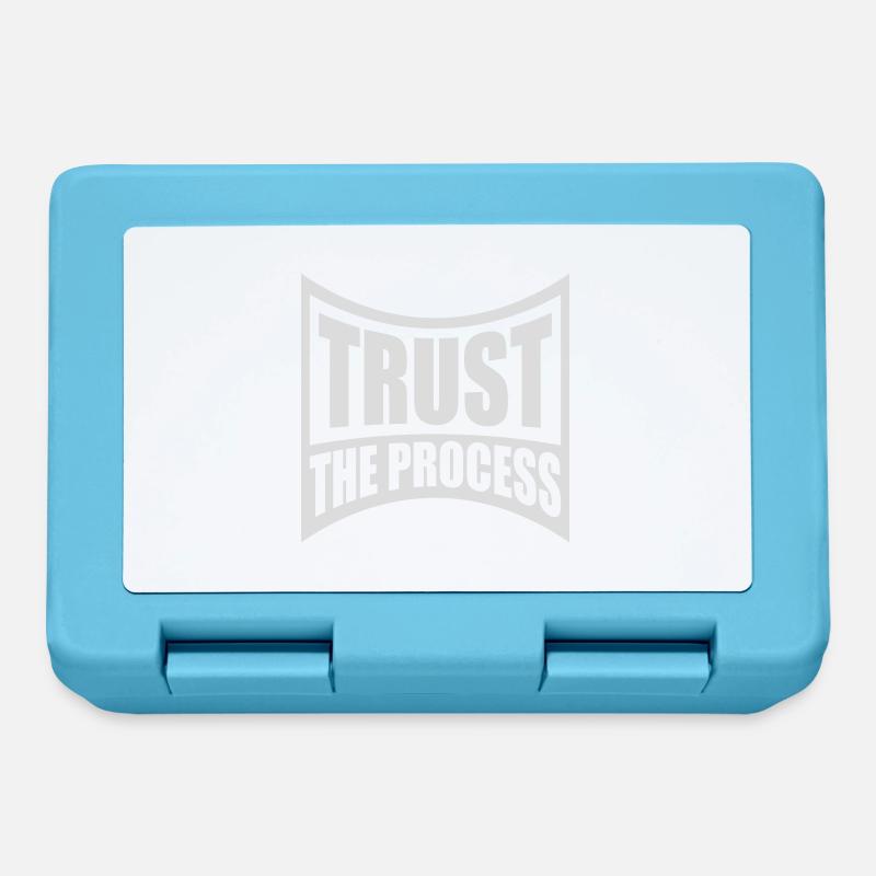 trust the process Zitat - Brotdose - Saphirblau