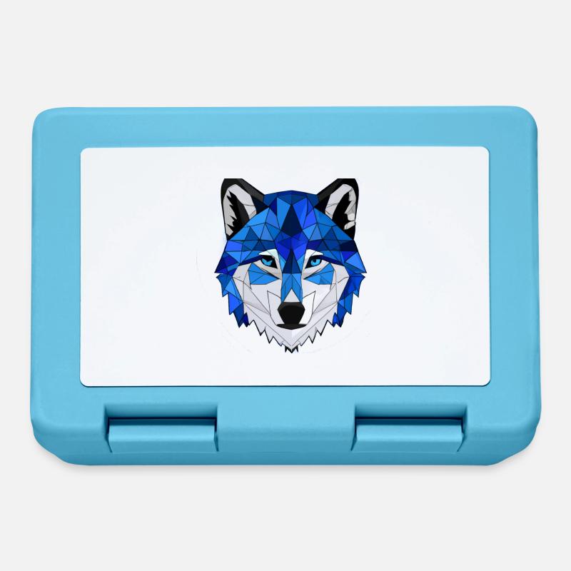 Night Wolf - Lunchbox - sapphire blue
