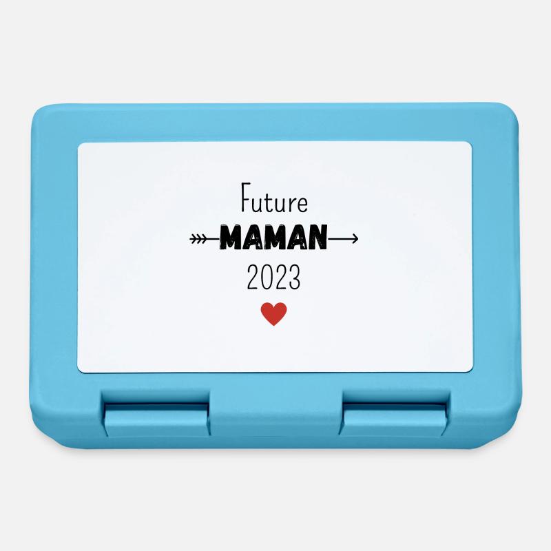 Future maman 2023 - Boîte à goûter - bleu saphir