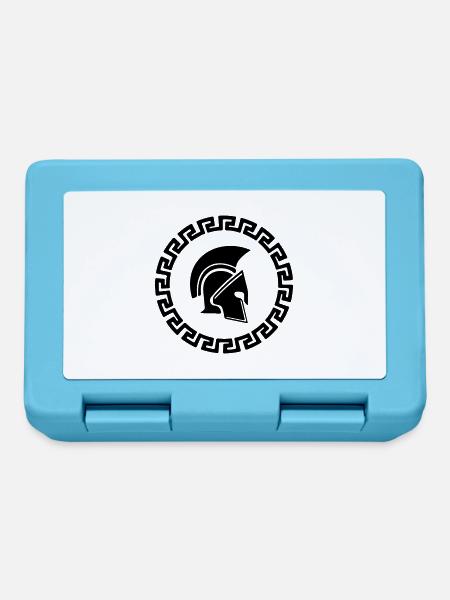 Spartanisches Logo - Brotdose - Saphirblau