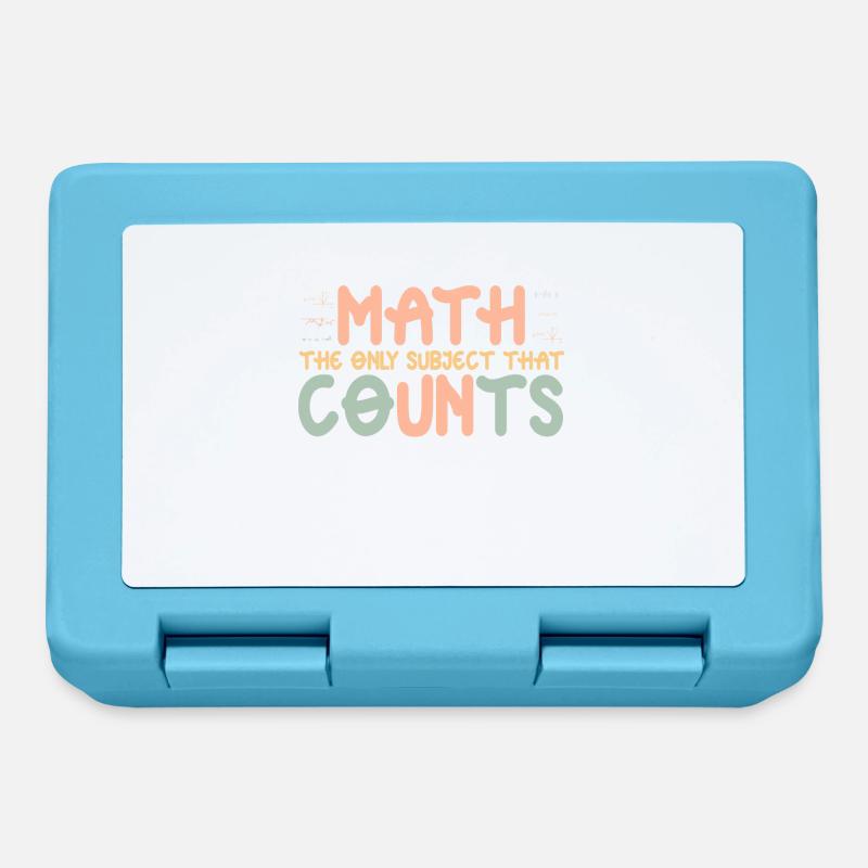 Math the only Subject that Counts - Brotdose - Saphirblau