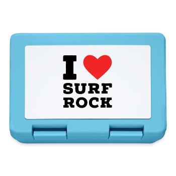 Ich liebe Surf Rock - Brotdose - Saphirblau - Vorne