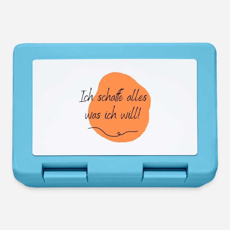Ich schaffe alles was ich will! - Brotdose - Saphirblau