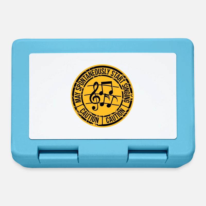 may spontaneously start singing - Lunchbox - sapphire blue