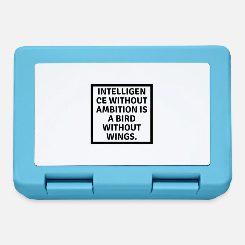 Intelligence... - Boîte à goûter - bleu saphir