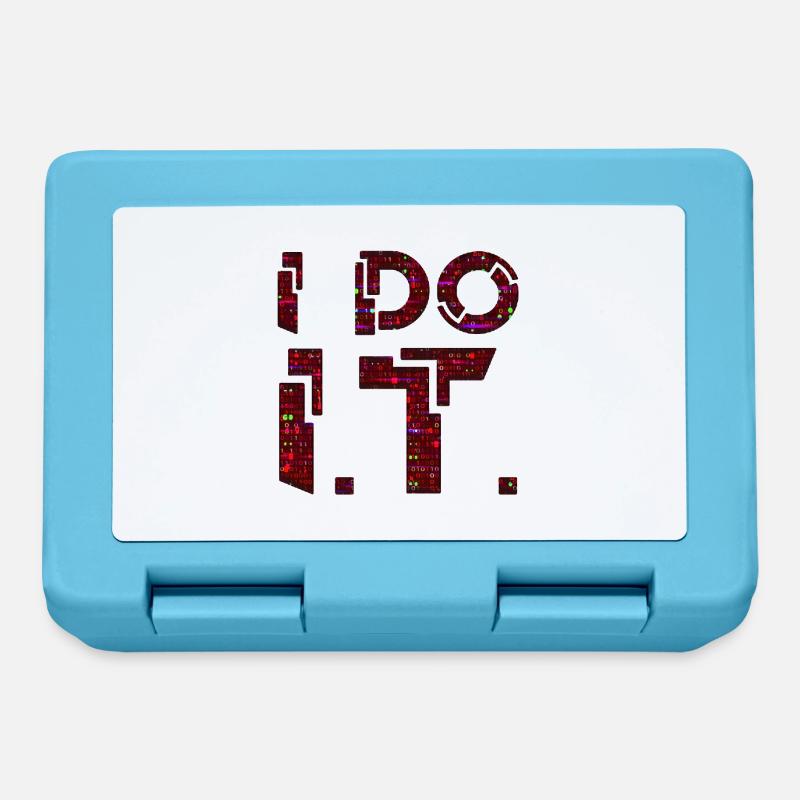 IT guy support geek computer computer geek i do it - Lunchbox - sapphire blue