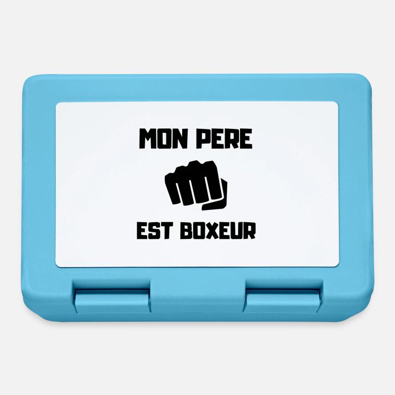 MON PERE EST BOXEUR - Boîte à goûter - bleu saphir