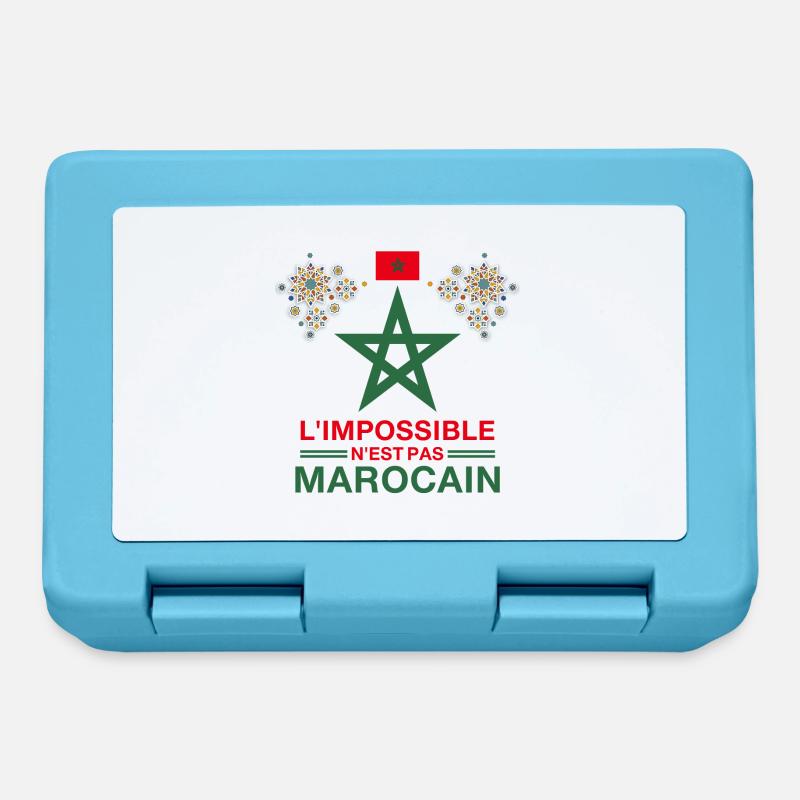 Maroc, marocain, marocain - Boîte à goûter - bleu saphir