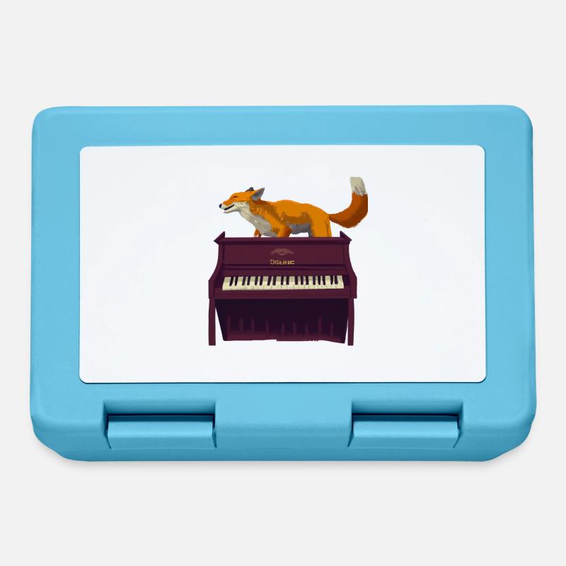 Fuchs on piano - Lunchbox - sapphire blue