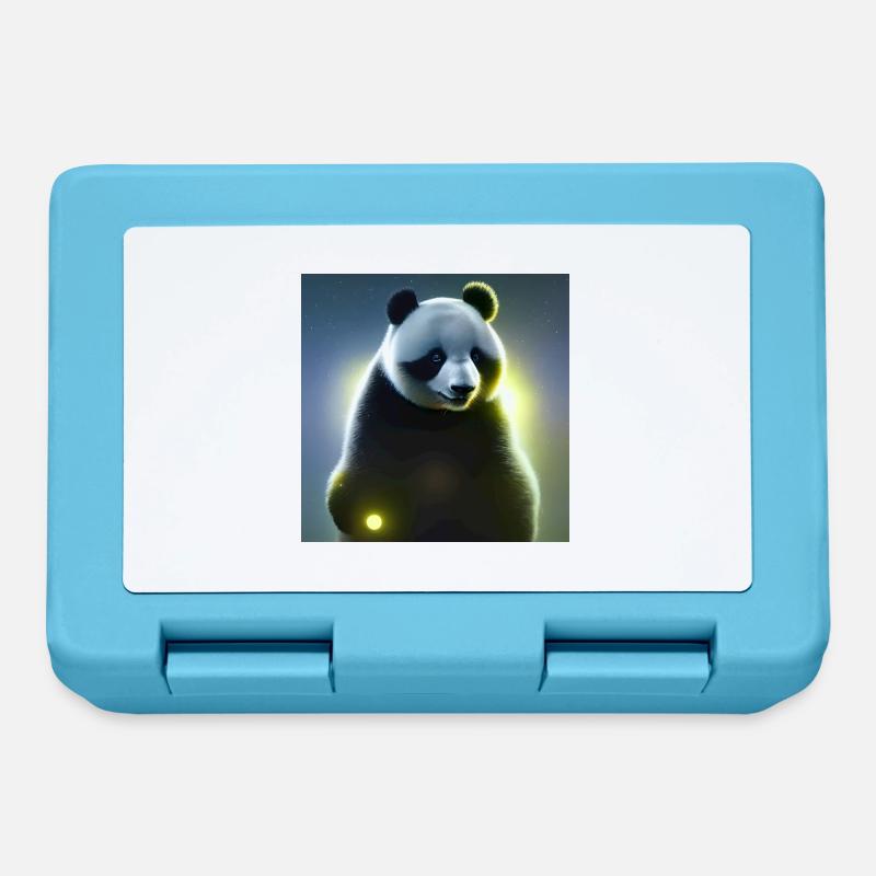 A panda for every heart - Lunchbox - sapphire blue