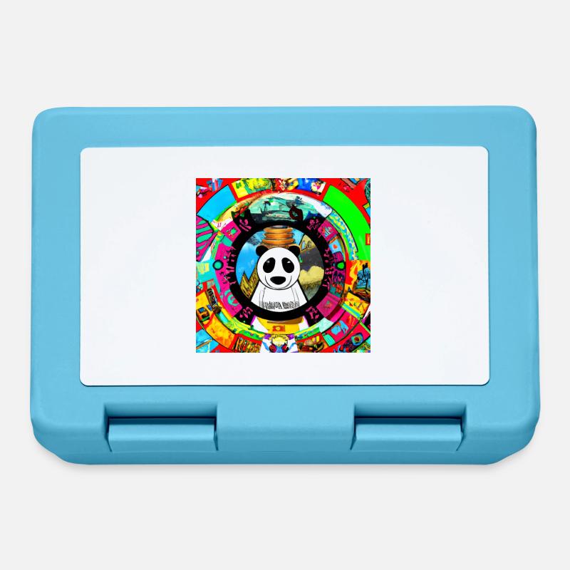 Pandamonium Mandala - Boîte à goûter - bleu saphir