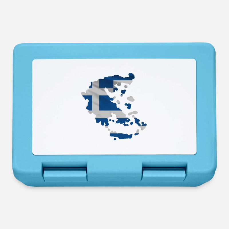Grèce sous la forme du pays - Boîte à goûter - bleu saphir