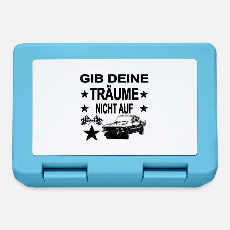 Auto - Brotdose - Saphirblau