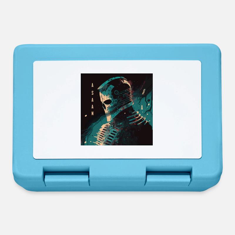 Robot skull - Lunchbox - sapphire blue