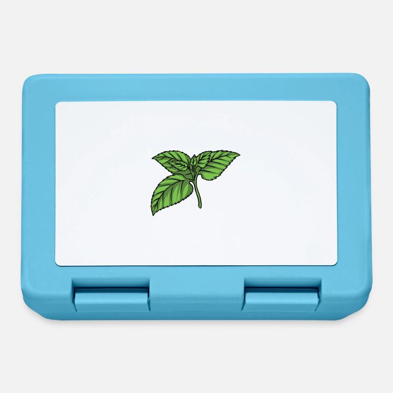 Menthe Feuille de menthe - Boîte à goûter - bleu saphir