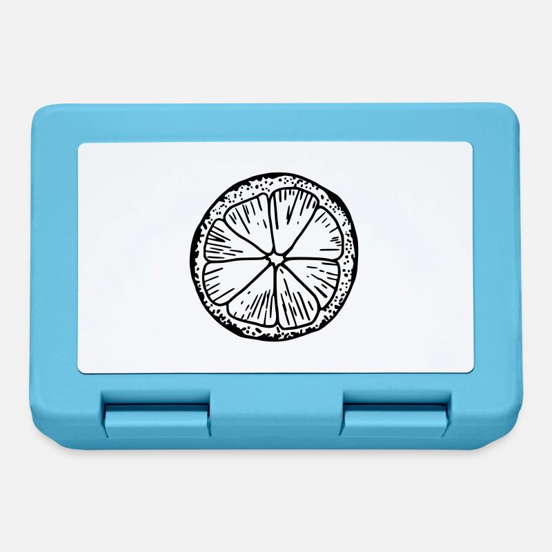 Citron - Boîte à goûter - bleu saphir