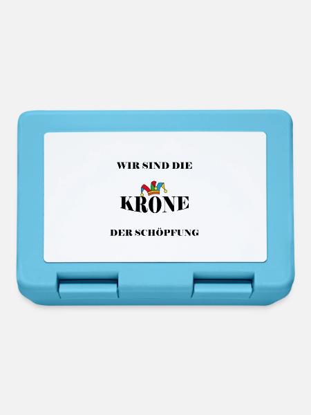 Schöpfung Mensch - Brotdose - Saphirblau