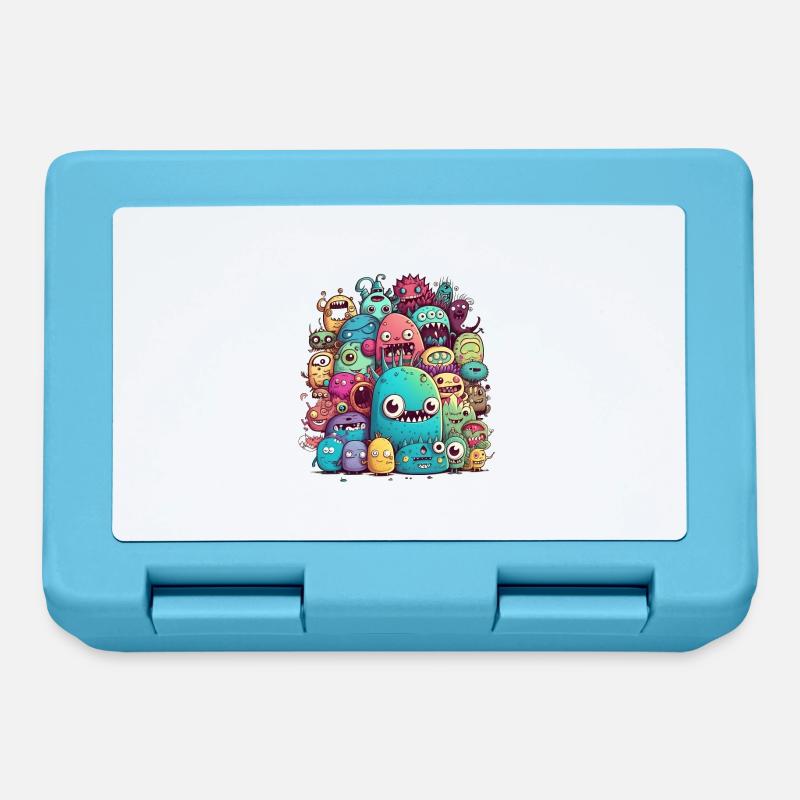 Doodle Style - Boîte à goûter - bleu saphir