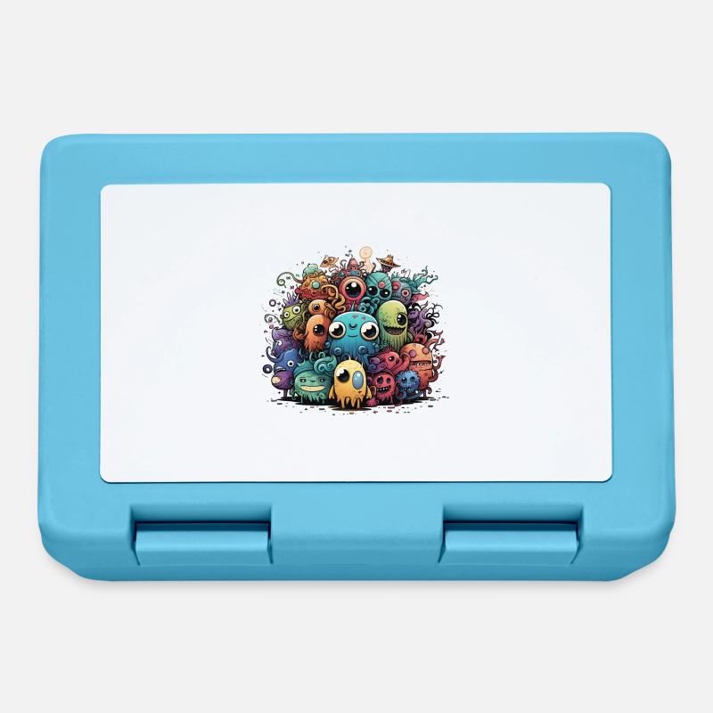 Doodle Style - Lunchbox - sapphire blue