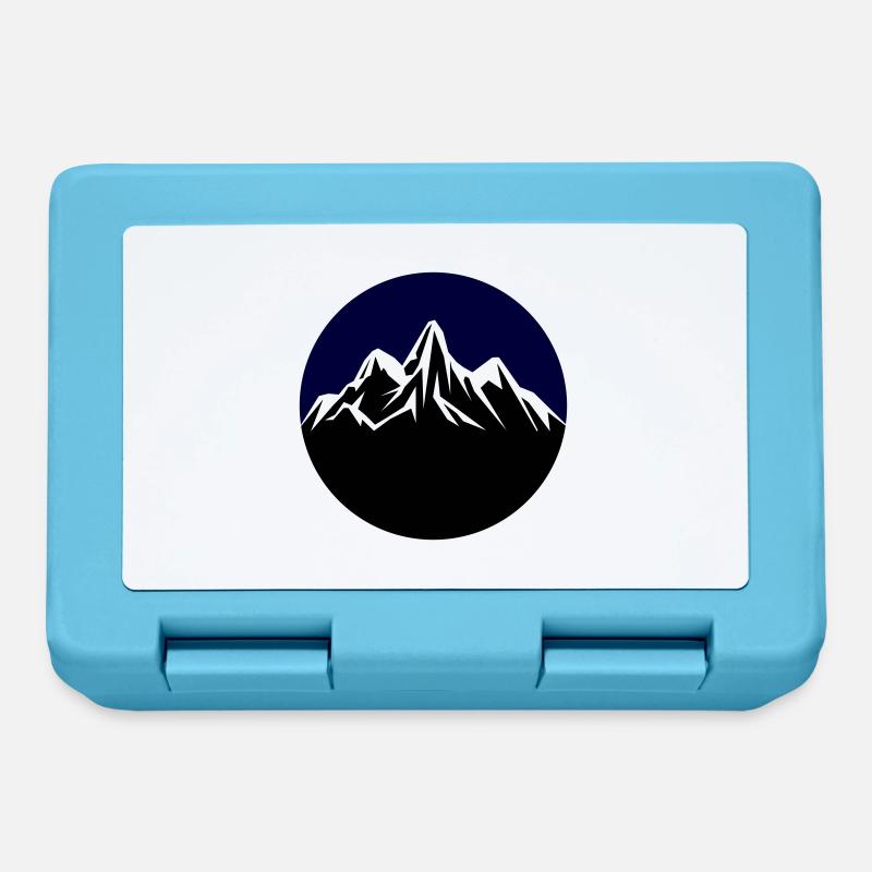 mountains - Brotdose - Saphirblau
