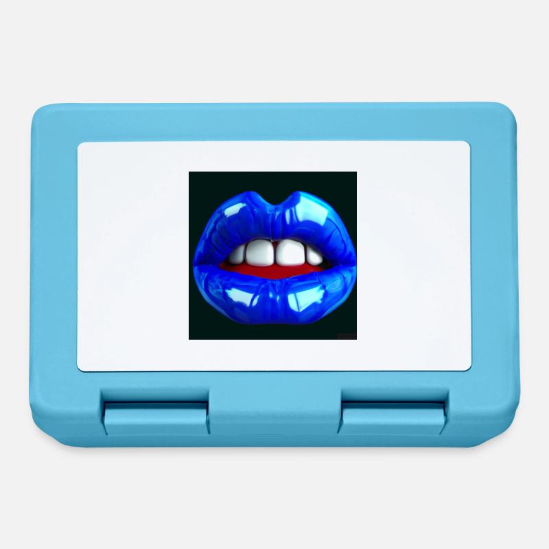 bouche bleue - Boîte à goûter - bleu saphir