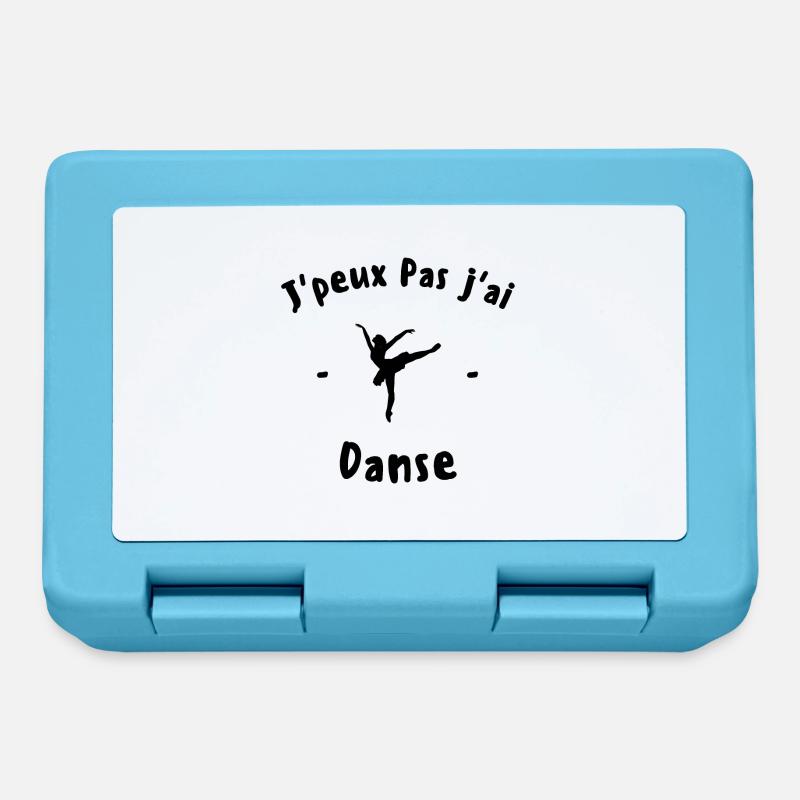J peux pas j ai danse - Boîte à goûter - bleu saphir