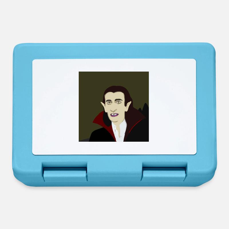 Dracula that s lost his teeth illustroke 3 - Lunchbox - sapphire blue