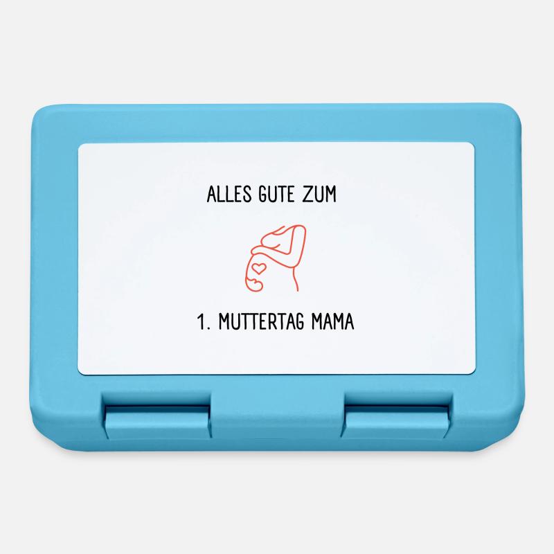 1. Muttertag - Muttertagsgeschenk - Brotdose - Saphirblau