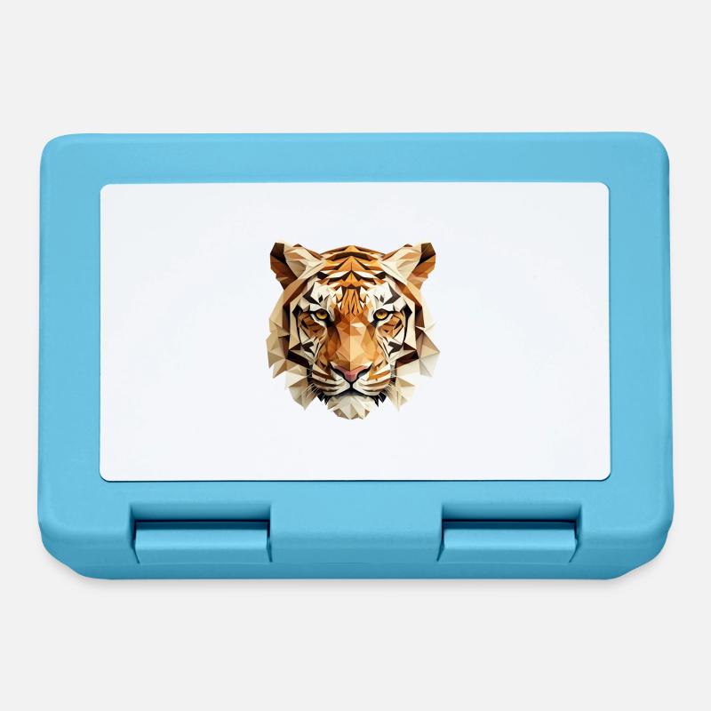 Tigre - Boîte à goûter - bleu saphir