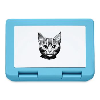 Chat domestique Chat Chat Chat Chat Chaton - Boîte à goûter - bleu saphir - Devant