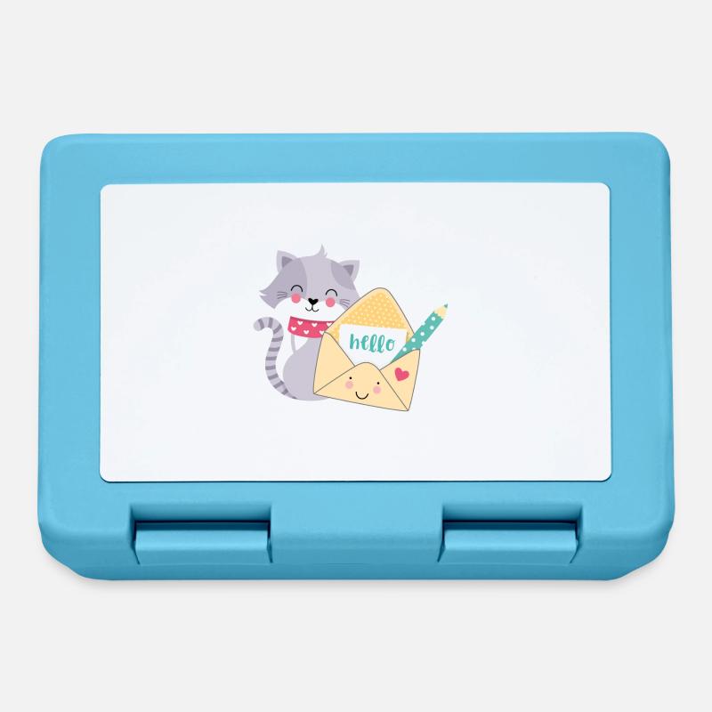 Poste pour chat - Boîte à goûter - bleu saphir