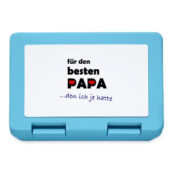 mein PAPA ist der beste Papa, den ich je hatte - Brotdose - Saphirblau - Vorne