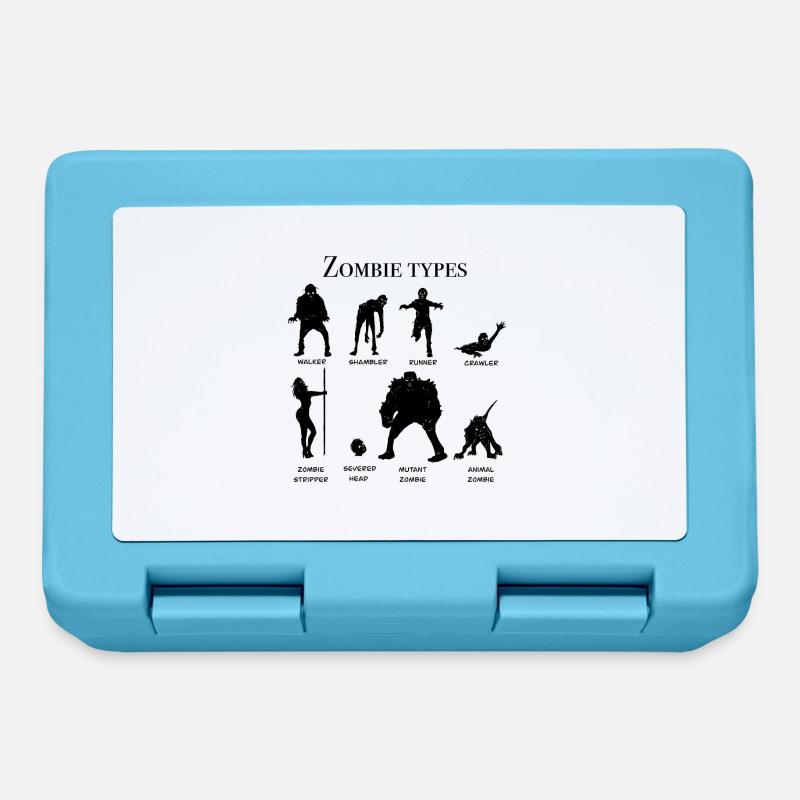 Zombie types chart - Lunchbox - sapphire blue