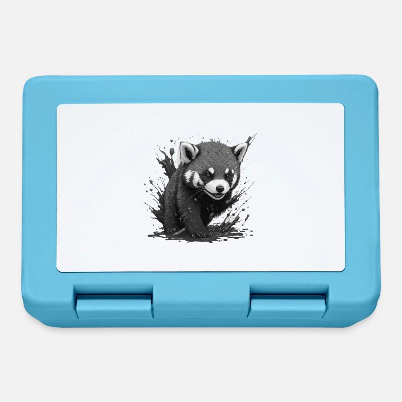 panda - Brotdose - Saphirblau