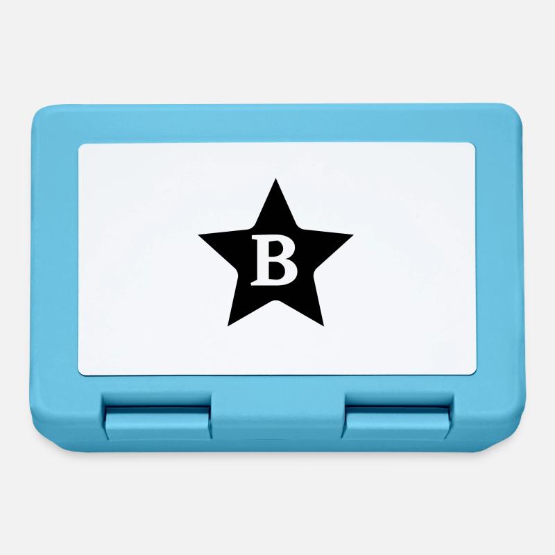 Buchstabe b Stern - Brotdose - Saphirblau